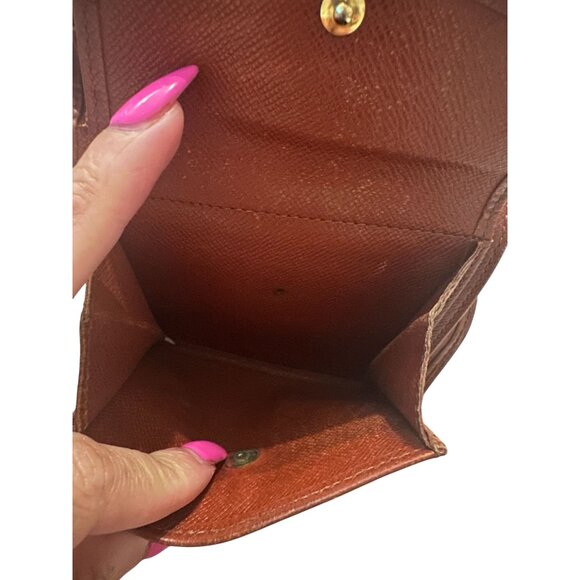 LOUIS VUITTON Womens Brown Epi Leather Snap Wallet - Picture 8 of 9